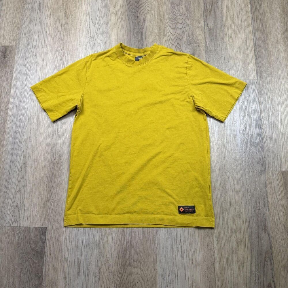 Rapha Shirt Mens Small Yellow Austin Cycling Club Graphic Tee T-Shirt Casual